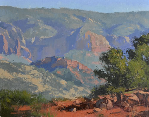 'Layers of Time' Oil Painting by Gabor Svagrik of Rowe Gallery